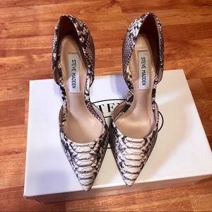 Steve Madden d’Orsay snakeskin pump